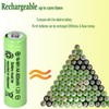 Yibatopow 16 Packs 1.2V Ni-MH Rechargeable AA Batteries 800mah,Double A