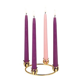Brass Advent Wreath, 6 Inch