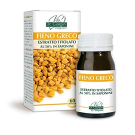 Dr Giorgini Integratore Alimentare, Monocomponenti Erbe Fieno Greco Estratto Titolato al 50% in Saponine Pastiglie - 30 g