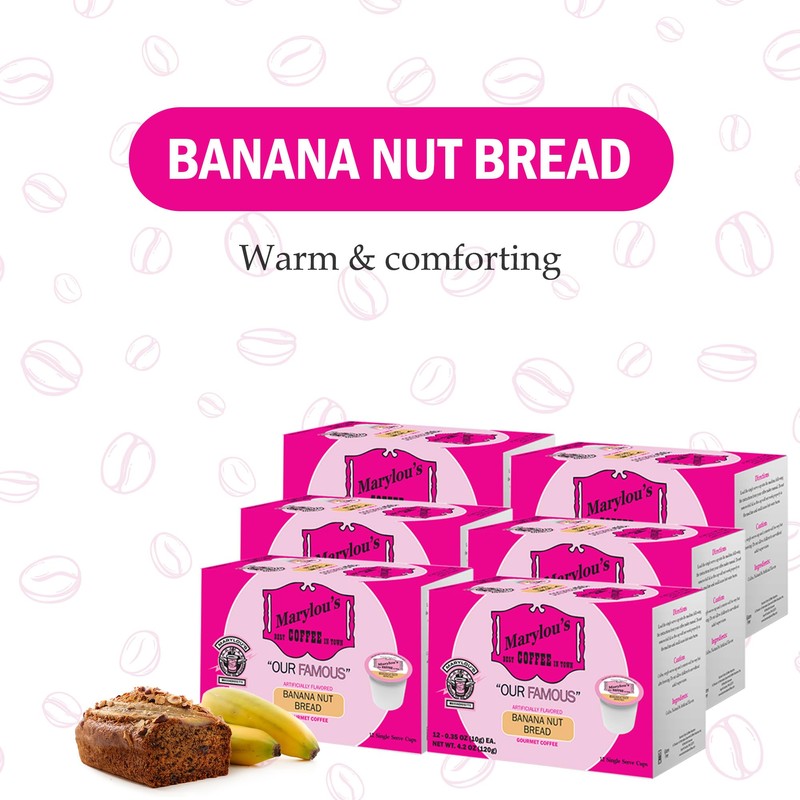 Marylou’s Coffee – Banana Nut Bread Flavored Gourmet Coffee –