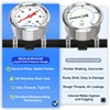 MEANLIN MEASURE 0-60Psi Stainless Steel Glycerin Filled Pressure Gauge 1/8"