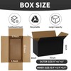 Medium Shipping Boxes, 11x6x6 Inch Black Cardboard Boxes, Pack of