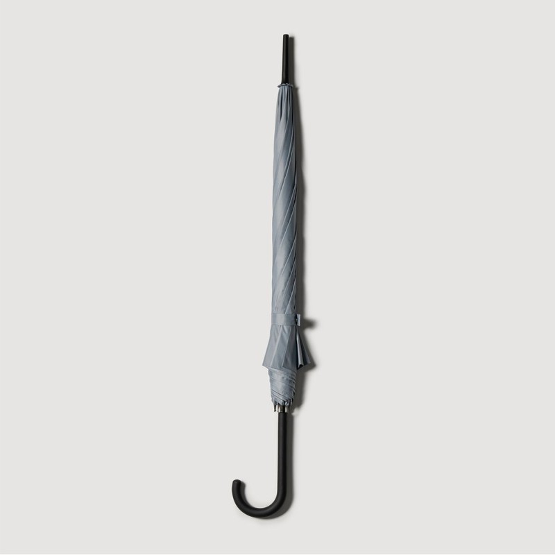 JAJU [JAJU] 8K Automatic Blackout Long Umbrella_Grey Stripe