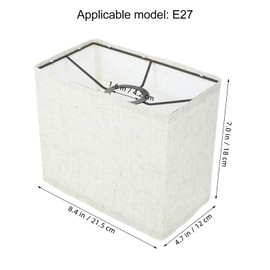 OSALADI 2pcs Linen Lampshade Rectangle Large Lamp Shades for Table Lamps Fabric Lamp Shade Small Lampshade Bedside Lamp Square Lamp Shade Floor Lamp Shades on Branches Chandelier Shade