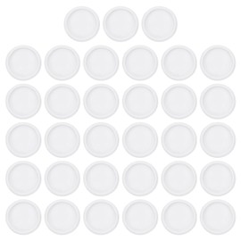 PATIKIL 19 mm Plastic Book Binding Discs 33 Pieces Discbound Extension Discs Round Binder Rings for DIY Notebook Planner White