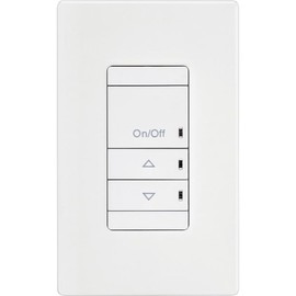 SensorSwitch Switchpod Push Button Dimming Light Switch with Multi-Way Operation, Supports Up to 9 Devices, 0-10V Dimmer Switch for Commercial Spaces, Includes Screwless Wall Plate, White