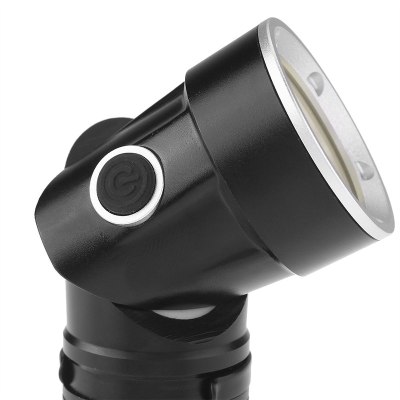Zerodis Portable Handheld Bright Flashlight,T6+COB LED Torch,90°Foldable Magnetic Tail,4 Mode