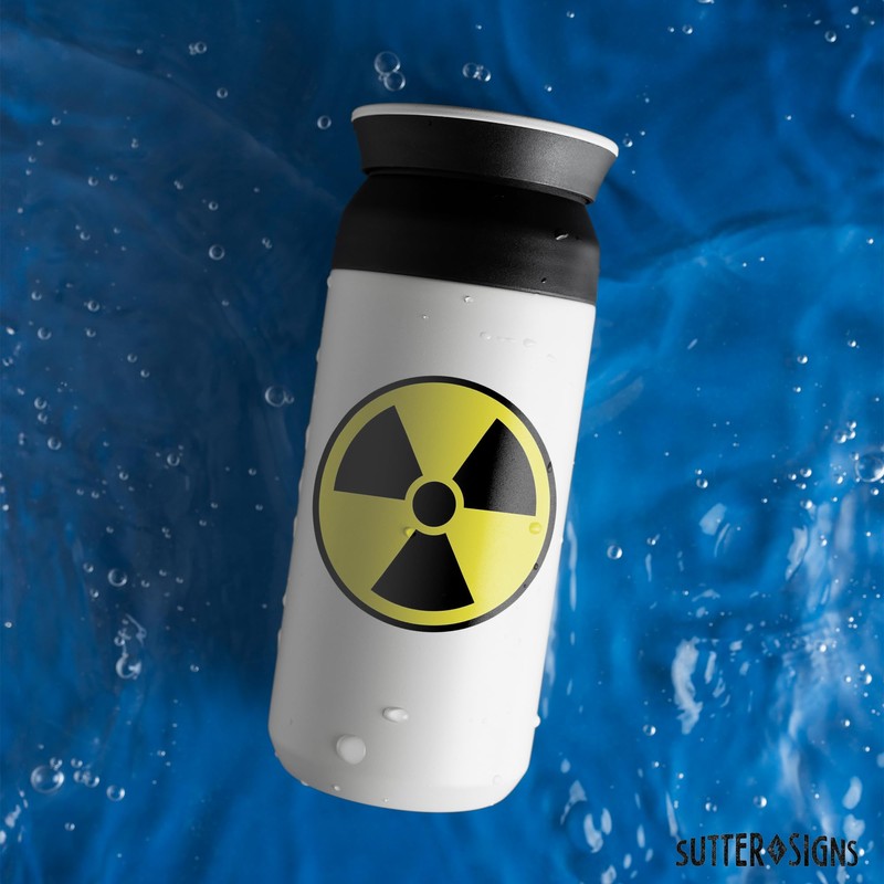 Nuclear Radiation Warning Symbol Stickers - Individually Die-Cut - 3-Inch