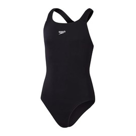 Speedo Donna Costume da Bagno Eco Endurance+ Medalist | vestibilità Atletica | Modello Classico | Tessuto Riciclato | Resistenza al Cloro | Extra flessibilità Black 40