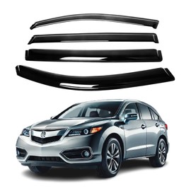 Fit for Acura RDX 2013 2014 2015 2016 2017 2018-2mm Thick Tape-On Premier Wind Deflectors for Front and Rear Windows, Durable & Sleek Design, Set of 4, 2mm-Thick