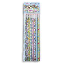 Egg-citing Pencils Reward Incentive with Pastel Easter Designs - 8 Count