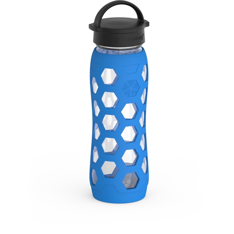 Lifefactory 22oz Bottle Classic Cap Hex Ocean