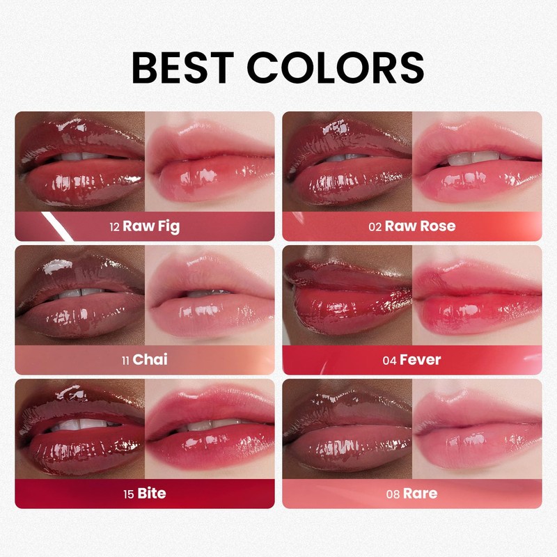 HINCE Raw Glow Lip Tint - Stain Glazed, Glossy Dewy