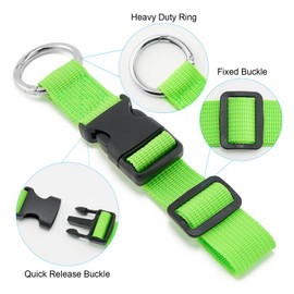 Add a Bag Luggage Straps Jacket Gripper Luggage Straps Baggage Suitcase for Travel Belt Luggage with Plastic Buckle Adjustable Luggage Accessories(P-Green)