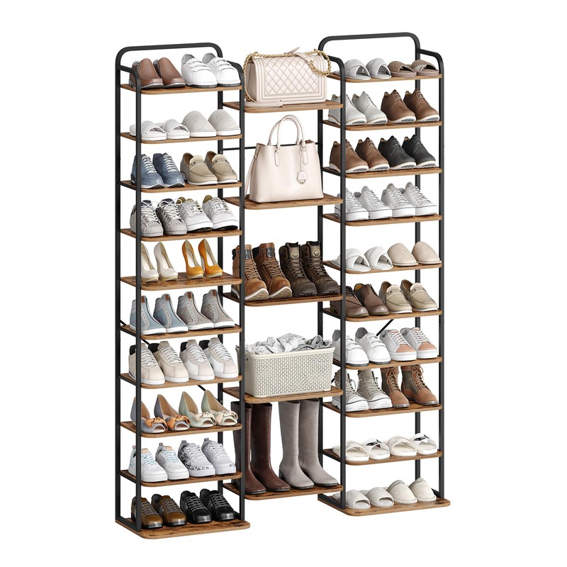 Hzuaneri 10 Tier Widen Vertical Shoe Rack Set of 2,