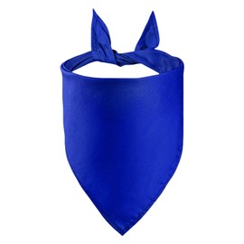 Petitebelle Single Color Pet Bandana (Royal Blue, Large)
