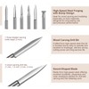Wood Carving Drill Bits Kit 6PCS, Compatible with Dremel Rotary