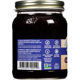 Nature's Hollow Blueberry Jam: Sugar Free Jam and Preserves, Low Cal, Non GMO, Keto Jam, Vegan, Gluten Free, and Diabetic Friendly - Sugar Free Jelly - 10oz
