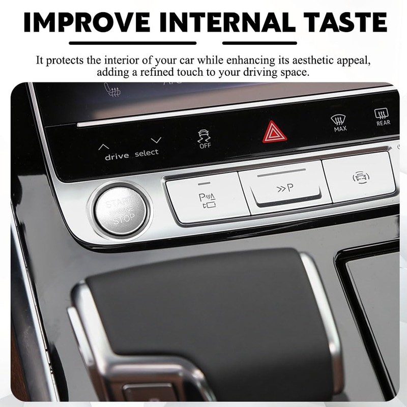 QZTYTY Car Push Start Button Cover, Ignition Switch Button, Engine