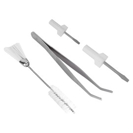 Sewing Machine Service Kit Sewing Machine Cleaning Brushes Angled Tweezers and Screwdriver Service Maintenance Tools Cleaning Brushes