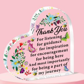 QMVMV Thank You Gifts Thank You Teacher Acrylic Plaque Support Gifts Special Teacher Teaching Assistant Mentor Midwife Gifts for Woman Thank You Colleague Gift