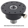 6-bolt Black Quick Release Steering Wheel Hub Splined, 3/4" shaft