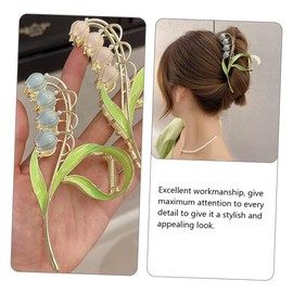 PACKOVE 2pcs Tulip Flower Claw Hair Clips for Long Hair Flexible Jaw Clips for Women with Strong Hold and Fade Resistant Material