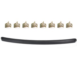 GRAND ORANGE Hood Molding Trim Moulding Black Compatible with GMC Sierra 1500 2500 2007-2013 Truck 10385157 GM1235110