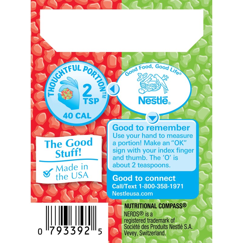 Wonka Nerds, Watermelon and Wild Cherry, 1.65 Ounce