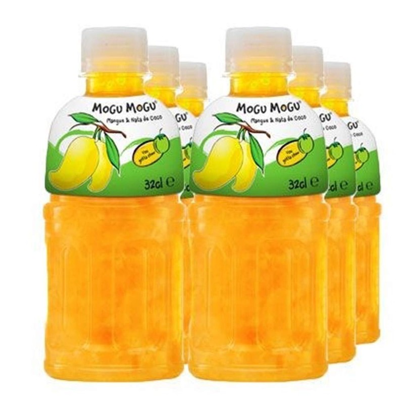 Mogu Mogu Mango Nata De Coco Juice, 10.82 Fl Oz