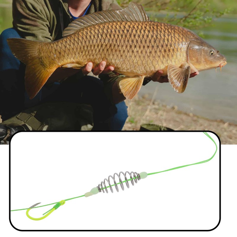 Briny River 10 Pieces 12# Carp Fishing Spring Feeder Hook