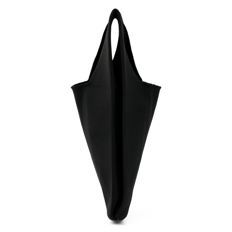 TOPASION Cute Knitted bag,Wrist Knotted Tote Bag,Handle Shopping Bag, Black