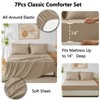 CozyLux Full Comforter Set with Sheets 7 Pieces Bed in
