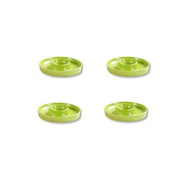 Kesper Egg Cups, Pack of 4, Material: Diameter 10 x Height 2 cm, Melamine, Dimensions: cm, Colour: Green, The Ideal Breakfast Companion