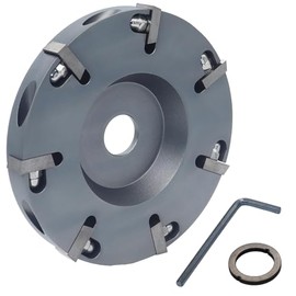 Disco de recorte de pezuñas con 7 cuchillas, rueda de molinillo de casquillo de aleación de aluminio para amoladoras angulares de 4-1/2 pulgadas y 5 pulgadas, herramienta de recortadora de pezuñas de ganado resistente para ganado, vaca, caballo, cerdo y ovejas