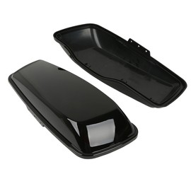 XFMT-moto-part Vivid Black Hard Saddlebags Lids For Harley Touring Road King Street Electra Glide 2014-2024