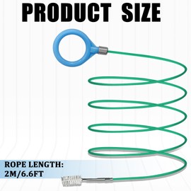 HHZL 78 Inch Sunroof Drain Cleaning Tool Plastic Sunroof Drain Unclogger Brush Pipe Cleaning Brush Tube Cleaner Flexible Slim Extra Long Pipe Cleaners for Car Drains Hole, Sewers, Windshields