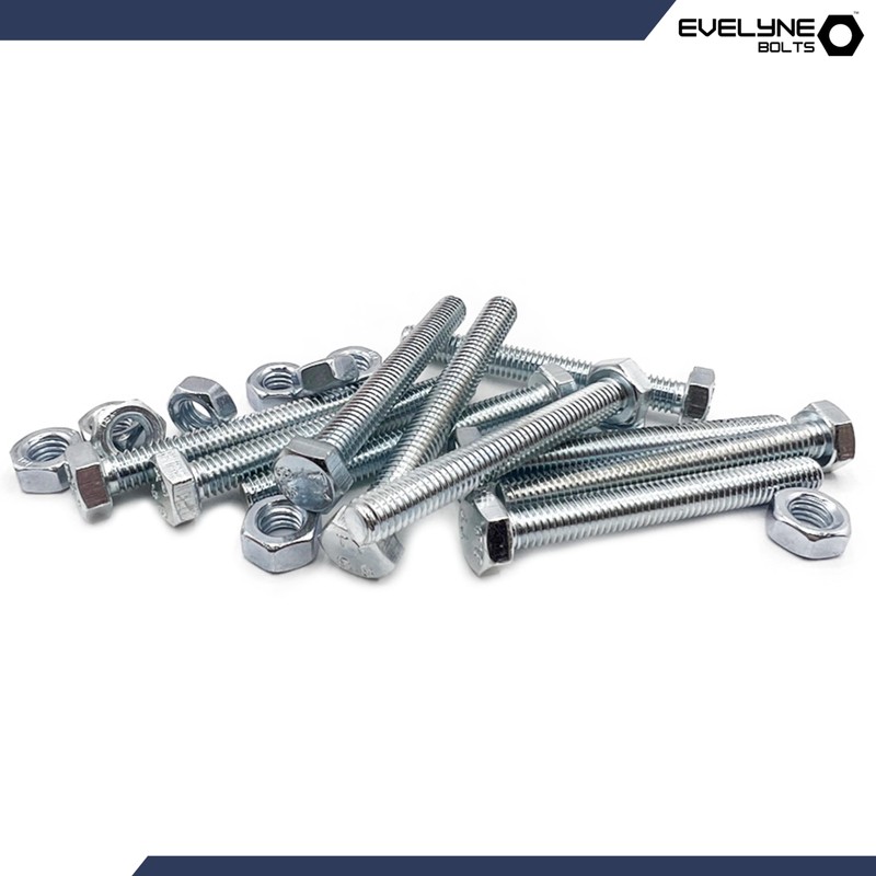 M6 Nuts & Bolt 10 Pack (M6 x 50mm Bolts