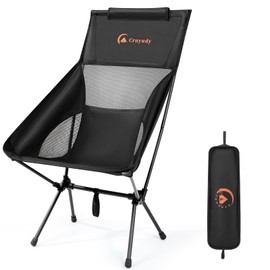 Crnyudy Folding High Back Camping Chair for Outside,Lightweight Camp Chair, Portable Compact for Adults with Carrying Bag, for Hiking Lawn Picnic&Fishing(Navy Blue)