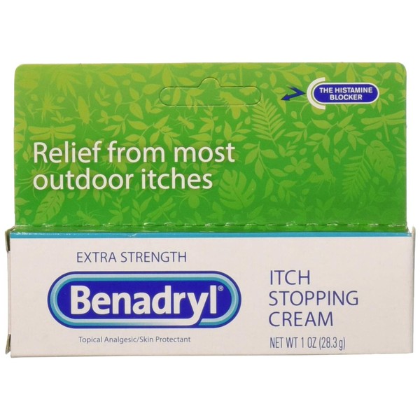 Benadryl Itch Stopping Cream Extra Strength, 1 Oz (Pack of 3)