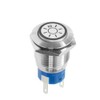WITTKOWARE 22 mm Stainless Steel Push Button with LED Lighting