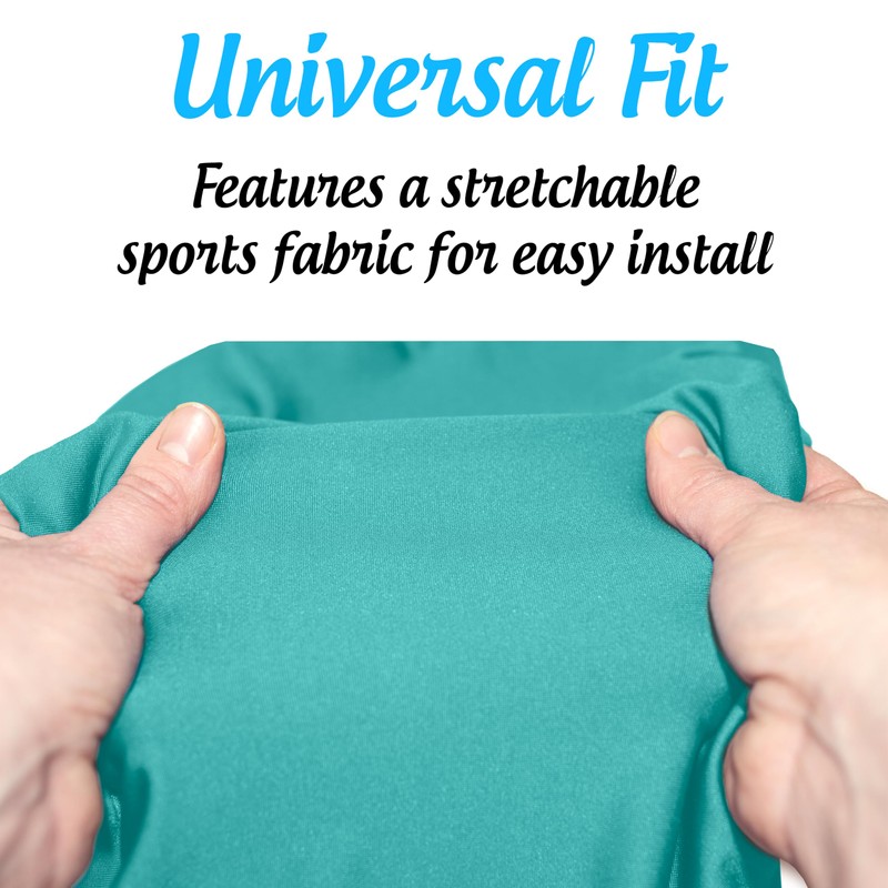 Top Glides Universal Rollator Walker Seat and Backrest Covers (Teal)