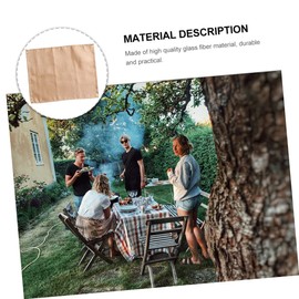 MERRYHAPY 1Pc Fireproof Insulation Blanket Heat Resistant Mat for Outdoor Camping and Picnics Durable Glass Fiber Material High Temperature Resistant for Indoor and Outdoor Activities