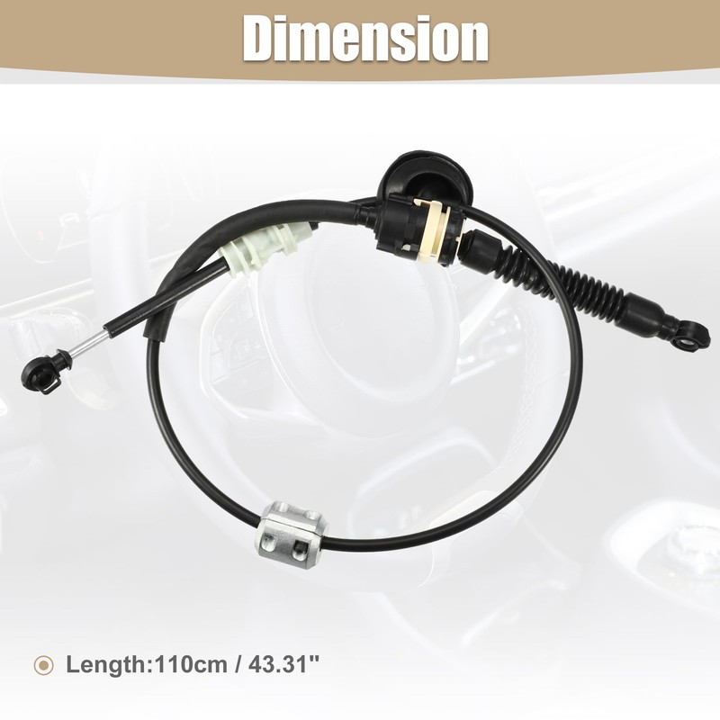 uxcell Automatic Transmission Shifter Cable Gear Shift Control Lever Selector