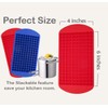 Gadgetime USA Tiny Cavity Silicone Ice Cube Tray (2 pack)