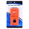 Olaismln 2 Pcs Trim Marks Offset Ruler with Level, Trim