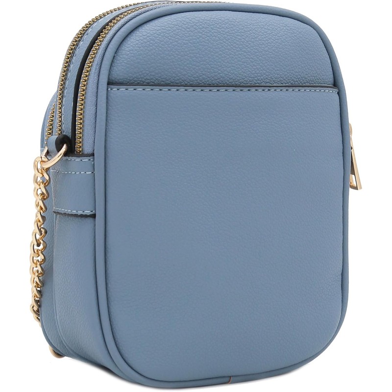FashionPuzzle Multi Pocket PU Leather Casual Medium Crossbody Bag with