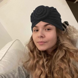 Stretch Turban Hats for Women - African Knot Headwraps Soft Pre Tied Bonnet Hair wrap Pretied for Black Women