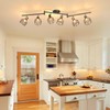 GORDNWE 6-Light Track Kits, Adjustable Track Fixtures - E12 Metal