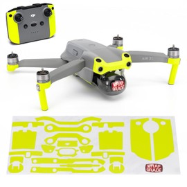 Wrapgrade Skin Compatible with DJI Air 2S, Accent Colour A (Neon Yellow)